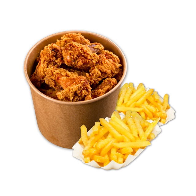 Duo bucket wings transparent